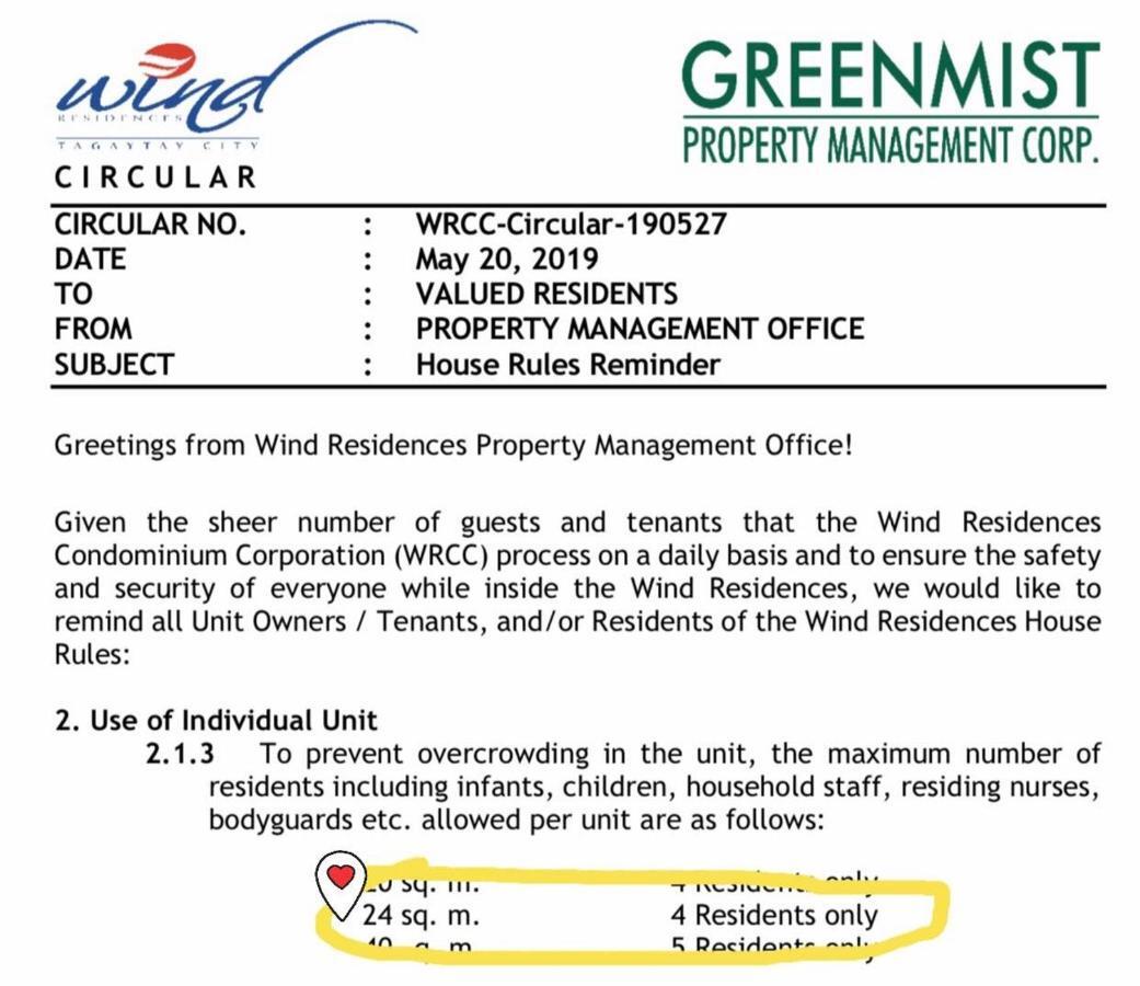 טגאיטאי Sabina'S Place Wind Residences Tagaytay מראה חיצוני תמונה